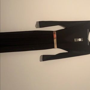 Deep Plunging High-Slit Maxi Dress